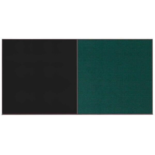 Enclosed Corkboard, 1 Door, 60"x36", 4" Fra